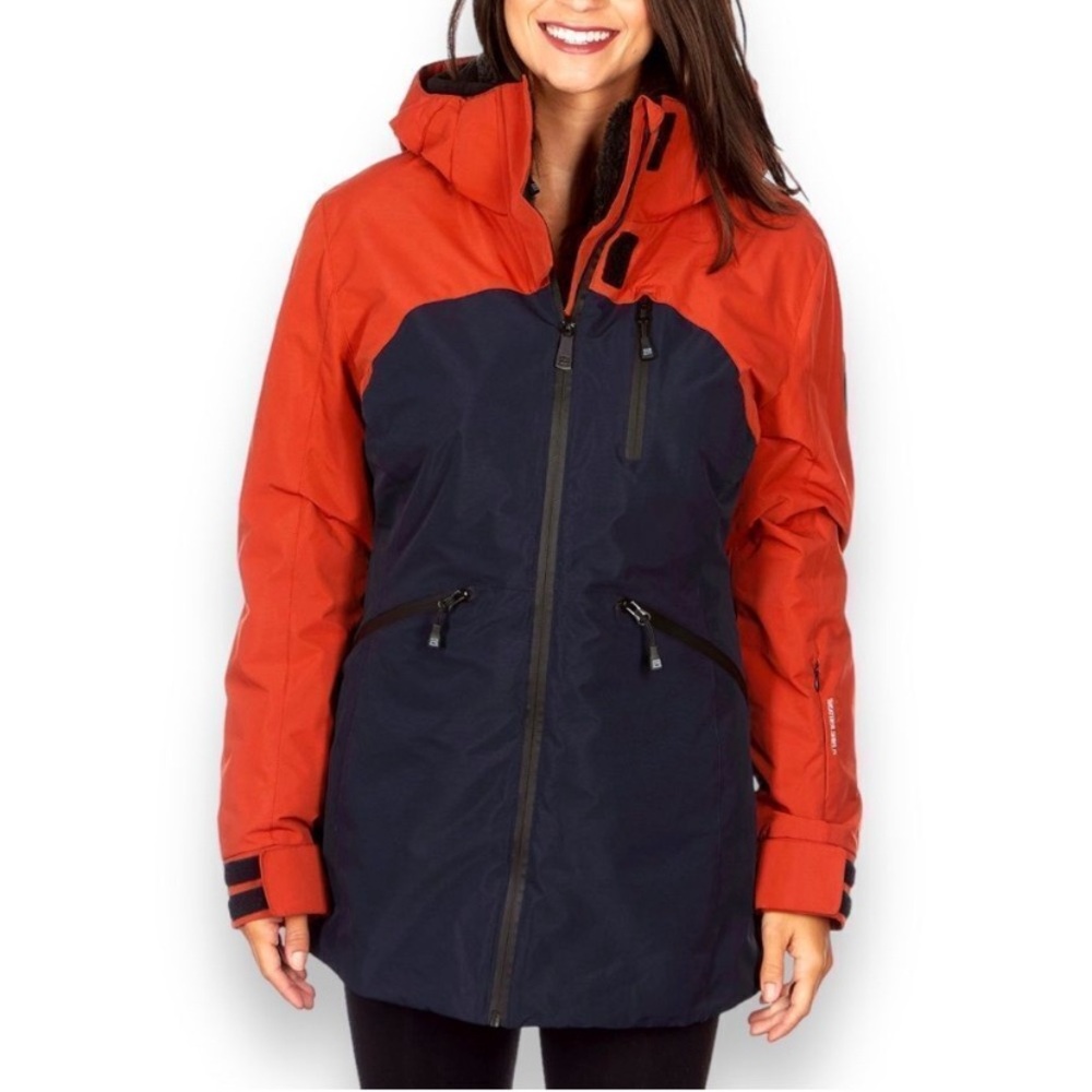 AVALANCHE 3-In-1 Systems Ski Jacket With Faux Sherpa Inner Lining in Navy